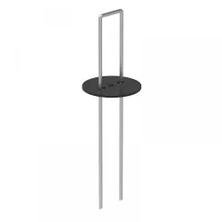 Cuie din otel 2.5mm pentru fixare agrotextil si alte folii cu rozeta din plastic 10cm lungime x 4cm latime