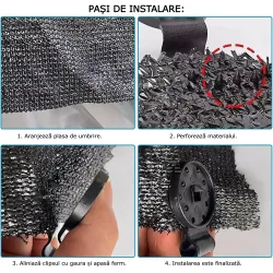 Cleme profesionale rotunde pentru prinderea plasei de gard sau plas...