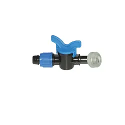 Set 5 x robinet strangere pentru banda picurare cu garnitura, 5 x Dop banda cu inel 16mm Agronomat